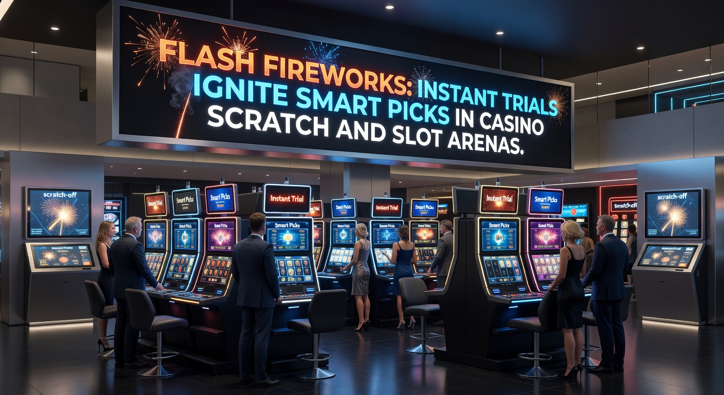 Close-up of a slot machine reel bursting with colorful fireworks and bonus symbols during an instant demo trial