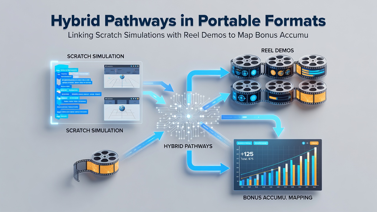 Detailed view of bonus accumulation routes displayed on a tablet screen during hybrid demo play