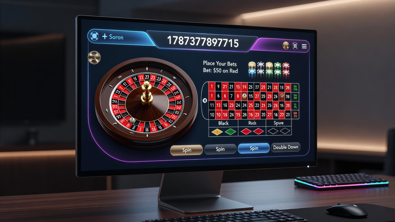 Mobile casino gaming session with progressive jackpot displays