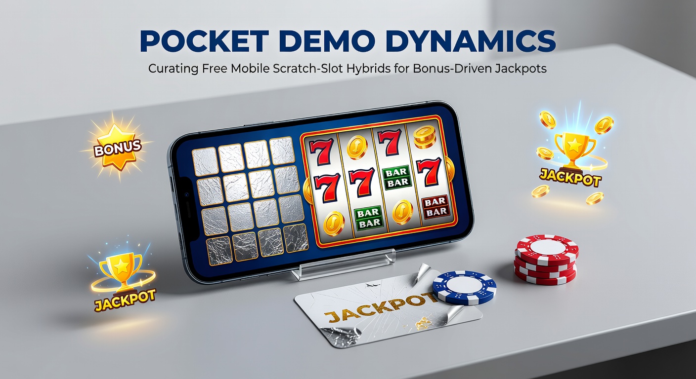Mobile screen displaying a vibrant scratch-slot hybrid demo with bonus jackpot features activating in real-time