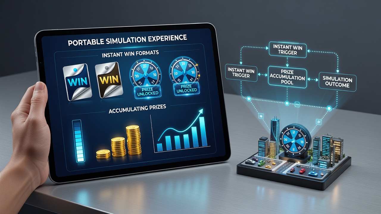 Close-up view of mobile screen showing layered bonus indicators and accumulating prize meter during a free simulation session